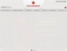 Tablet Screenshot of centroempresarialfc.com.br